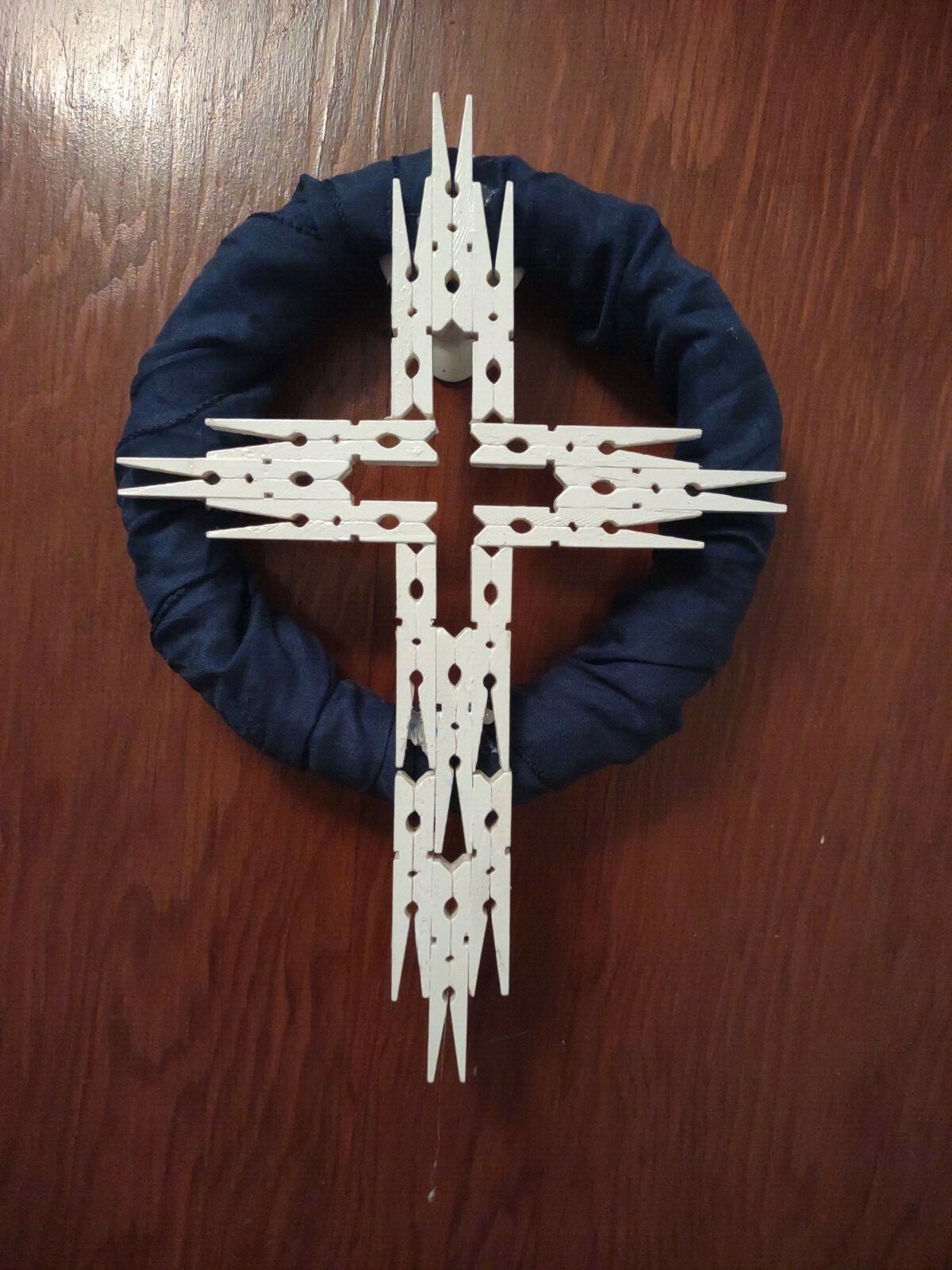 A decorative wreath for door or wall. Made with love by me