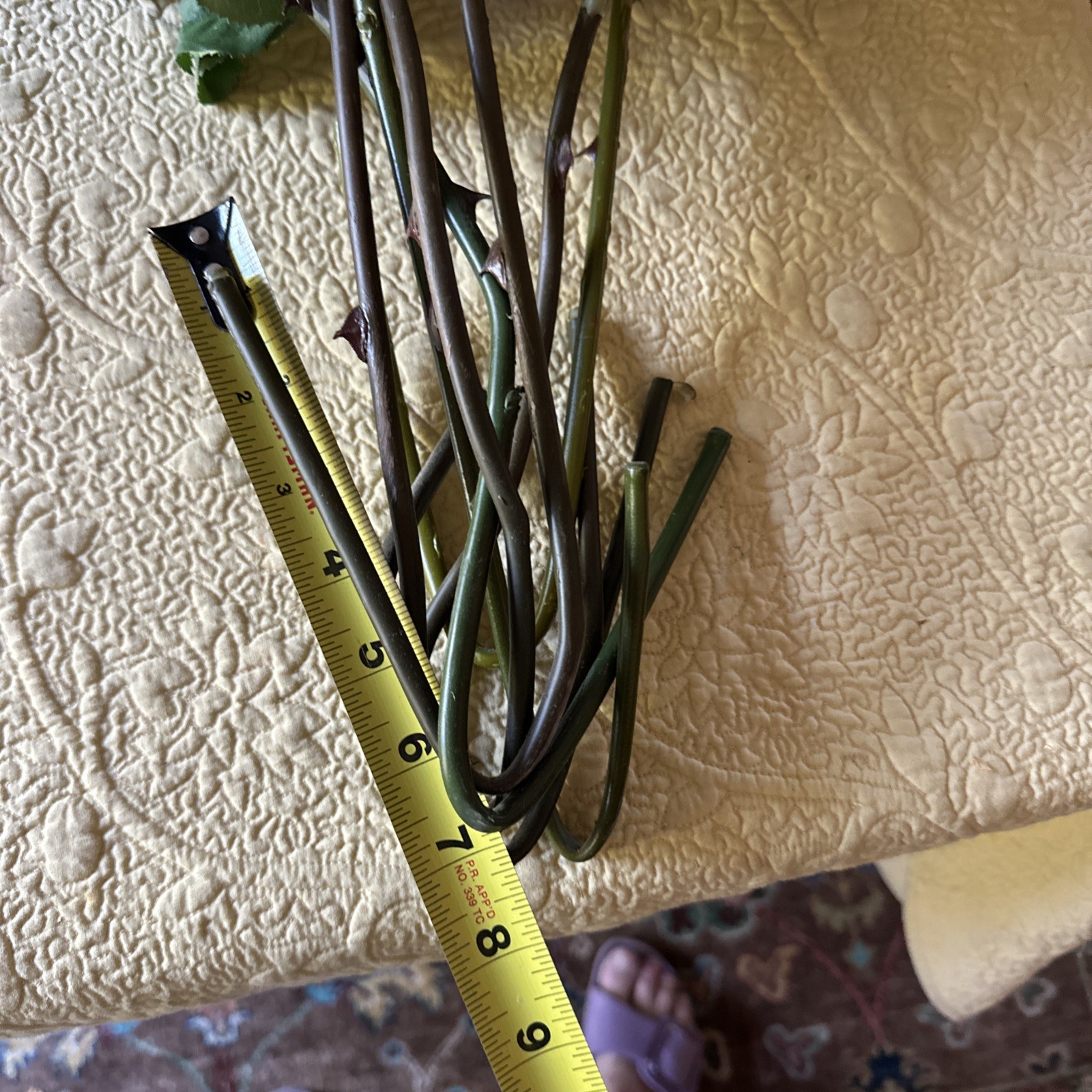 Pottery Barn Faux Mixed Color Roses Flower Stems