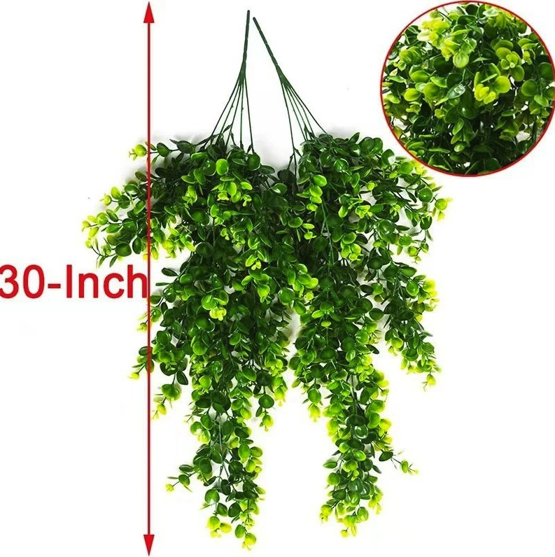 1pc 75cm Artificial Eucalyptus Hanging Vine Greenery Wall Decor Plant – NEW
