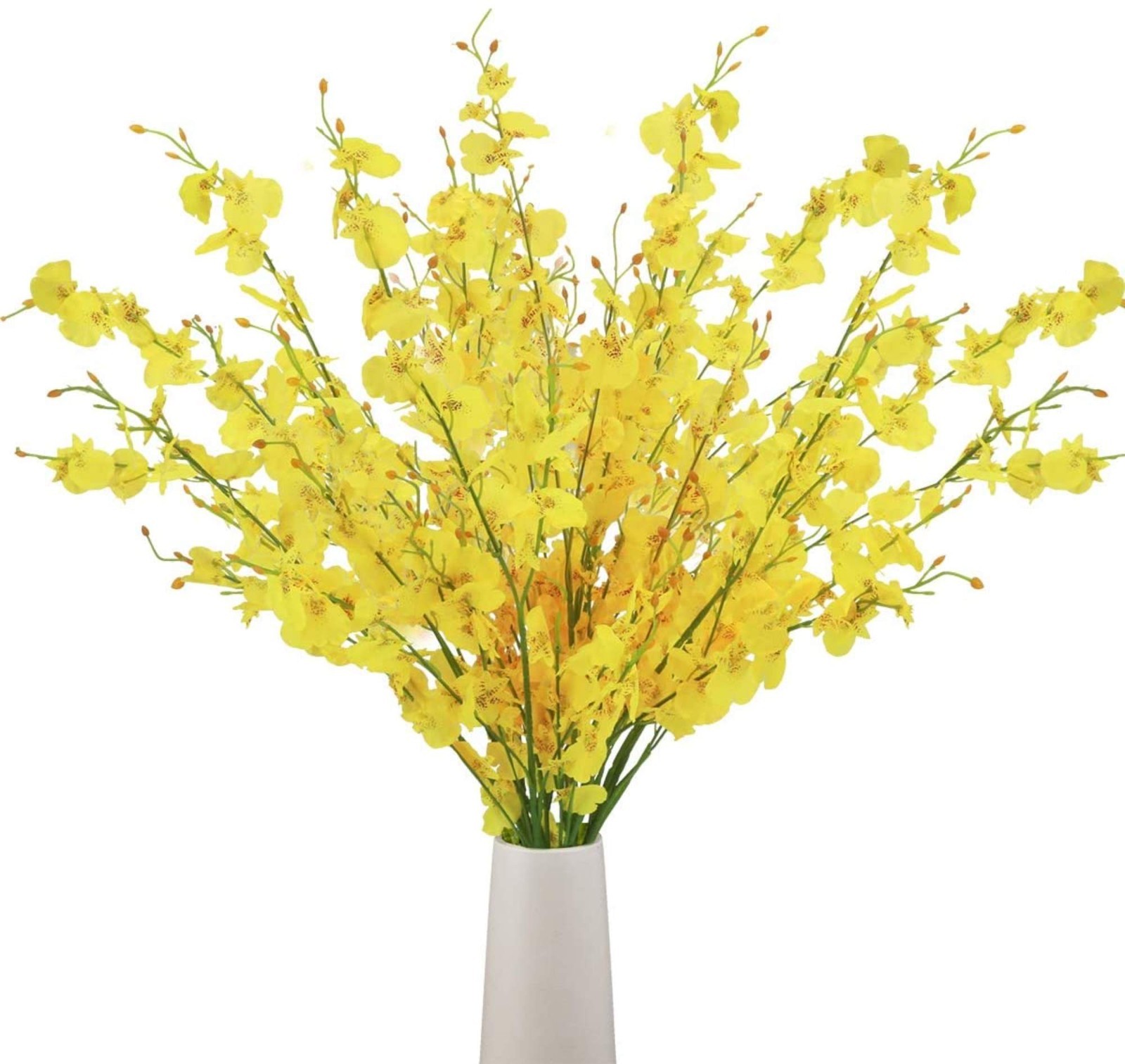 12pcs 37″ Artificial Dancing Lady Orchids Flowers Silk Tall Floral Stems