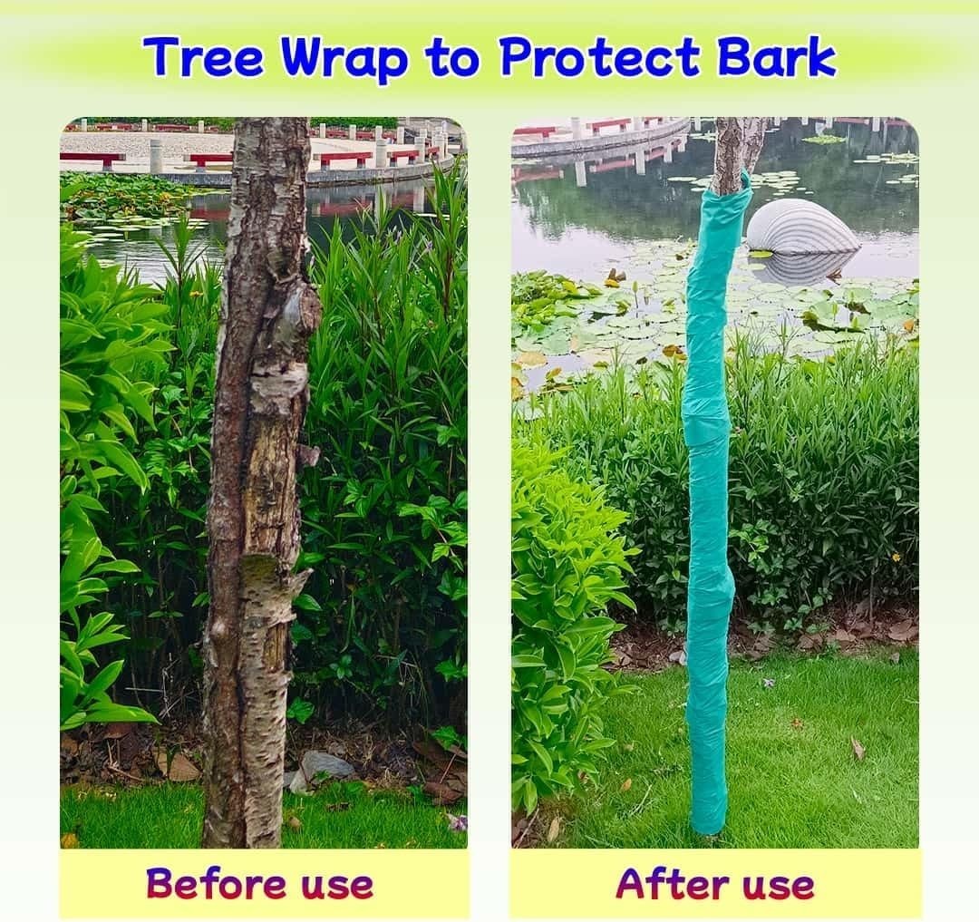 3″ x 120′ Breathable Tree Wrap for Protecting Young Trees from Weather Damage