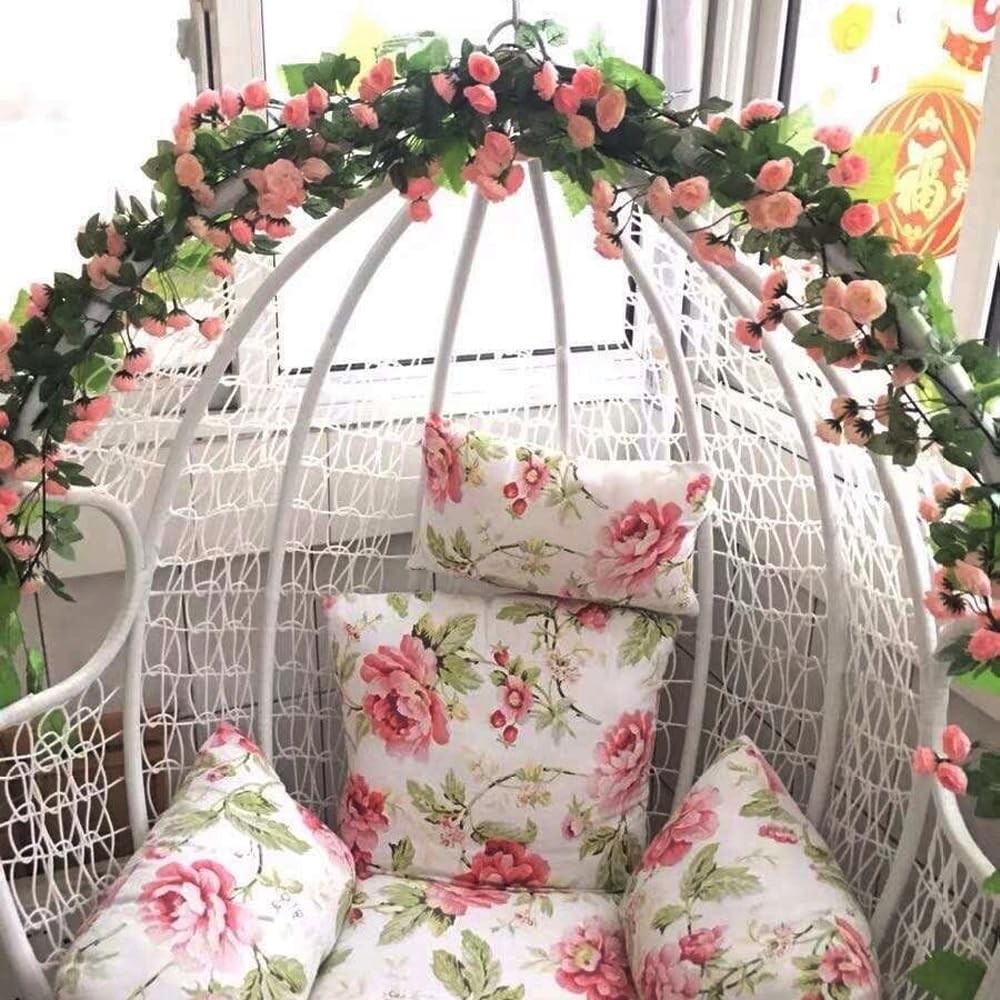 Fielegen 6FT Artificial Flower String Lights Battery Operated Fake Rose Vine …