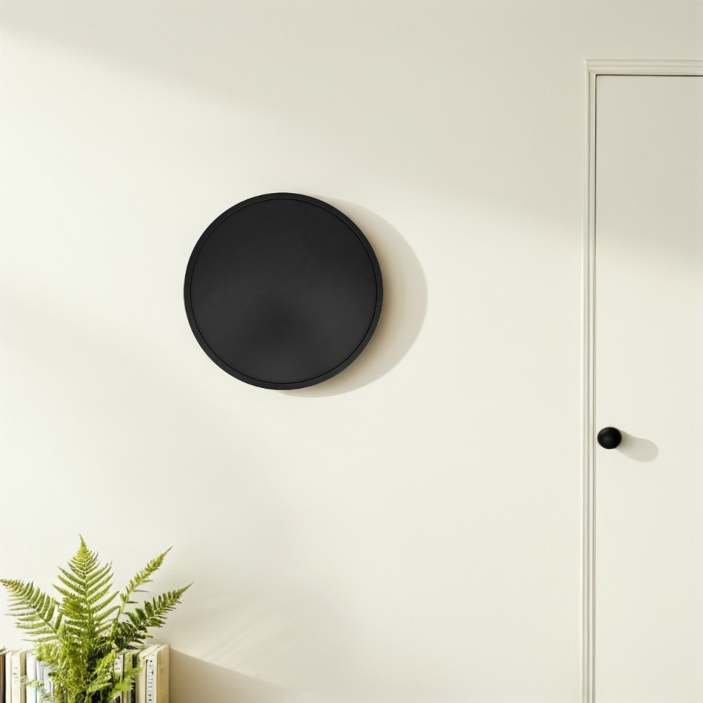 Round Metal Photo Frame – Matte Black Metal Wall Art Picture Frame for Gallery