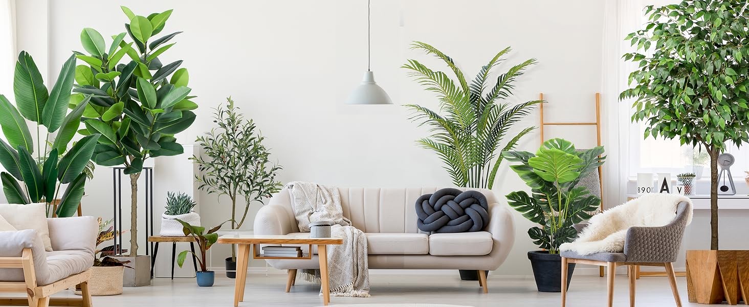Artificial Fiddle Leaf Fig Tree 5FT Faux Fiddle Leaves Fig Tree Artificial