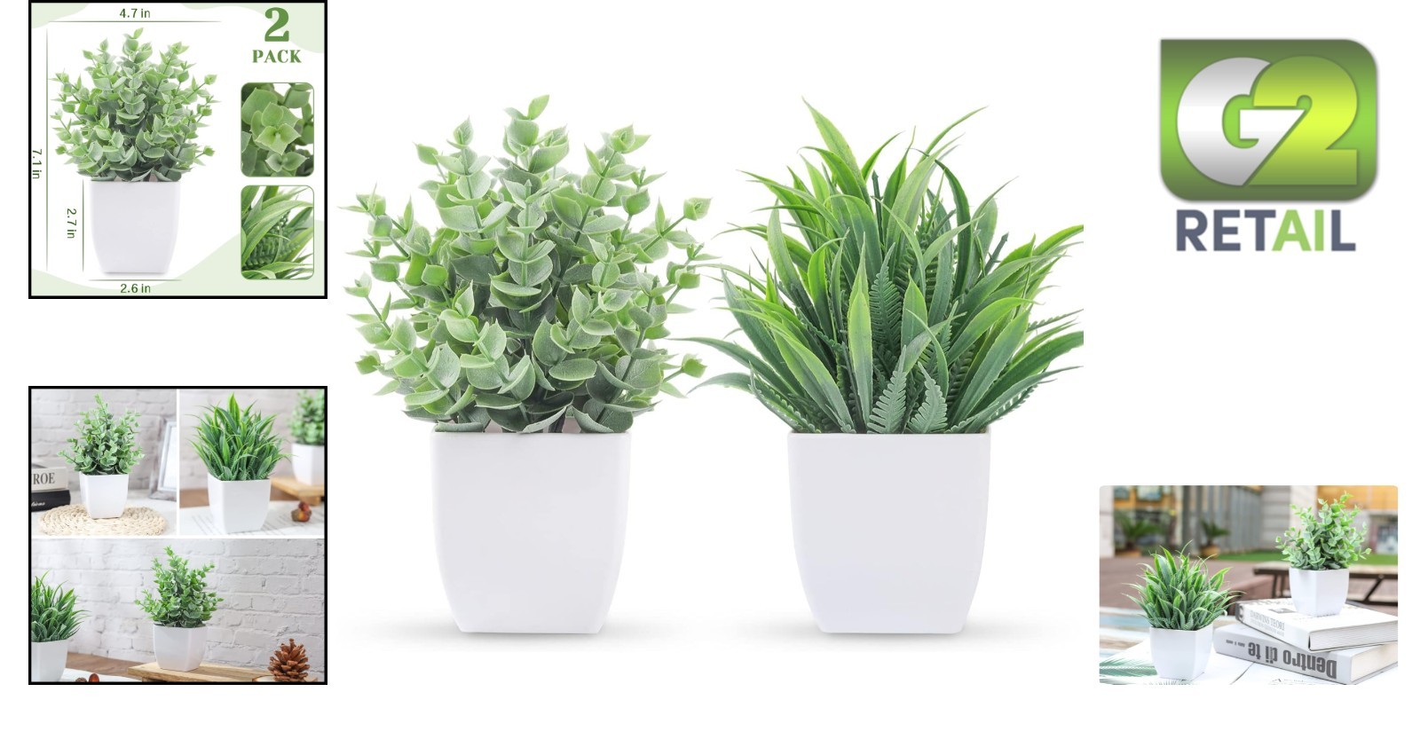 Versatile Mini Artificial Potted Plants – Perfect for Home and Office Decor