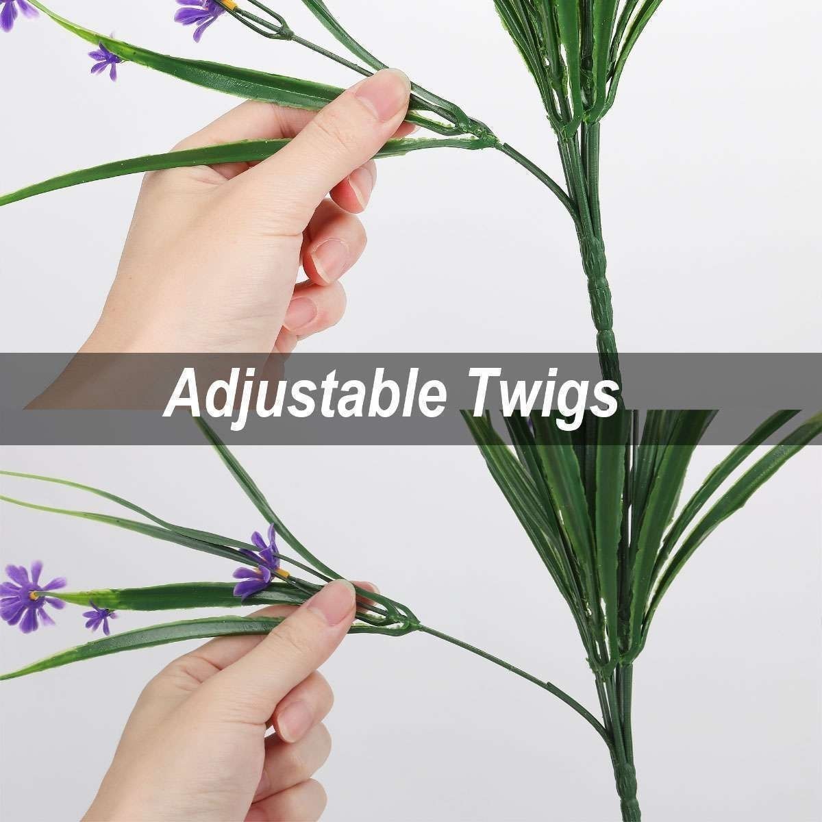 10Pack Artificial Flowers Fake Daisy Home Garden Colorful Plants Shrubs Decor