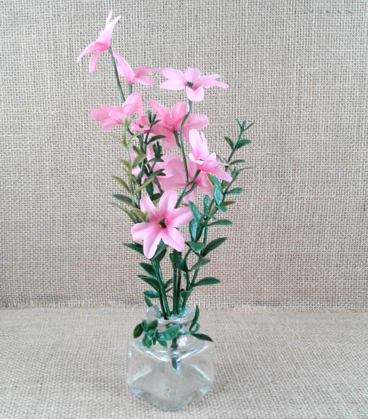 Pretty Pink Floral Decor Chic Rustic Country Plastic Cloth Flowers Gift 1441