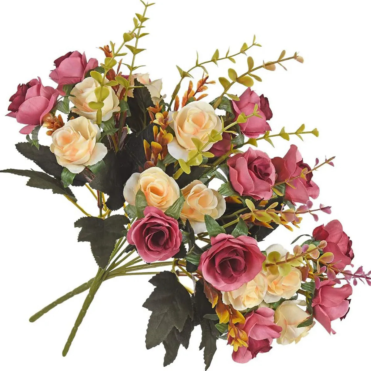 Silk Artificial Rose Flowers Wedding Decoration Bride Bouquet Diy Scrapbooking