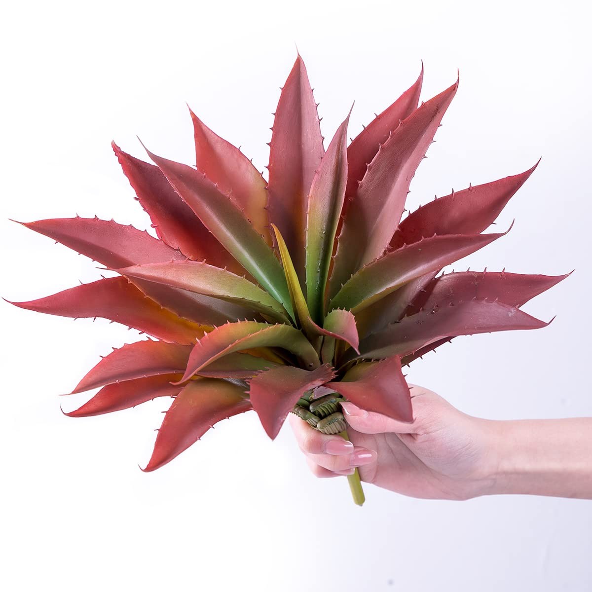 Succulents Plants Artificial Aloe Plant, 12.5Inch Large Faux Succulents Unpot…