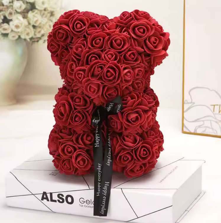 25cm Rose Teddy Bear Gift Box – Romantic Valentine’s Day Present for Her, Annive