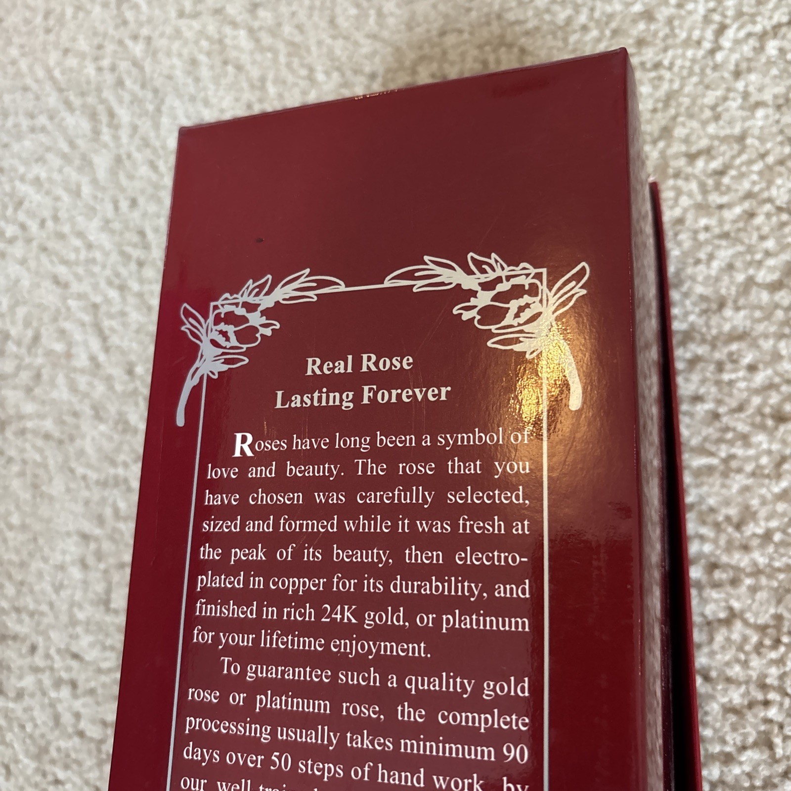 REAL 24K Gold Dipped Rose by Living Gold Co. USA w/ Certificate – Luxury Gift