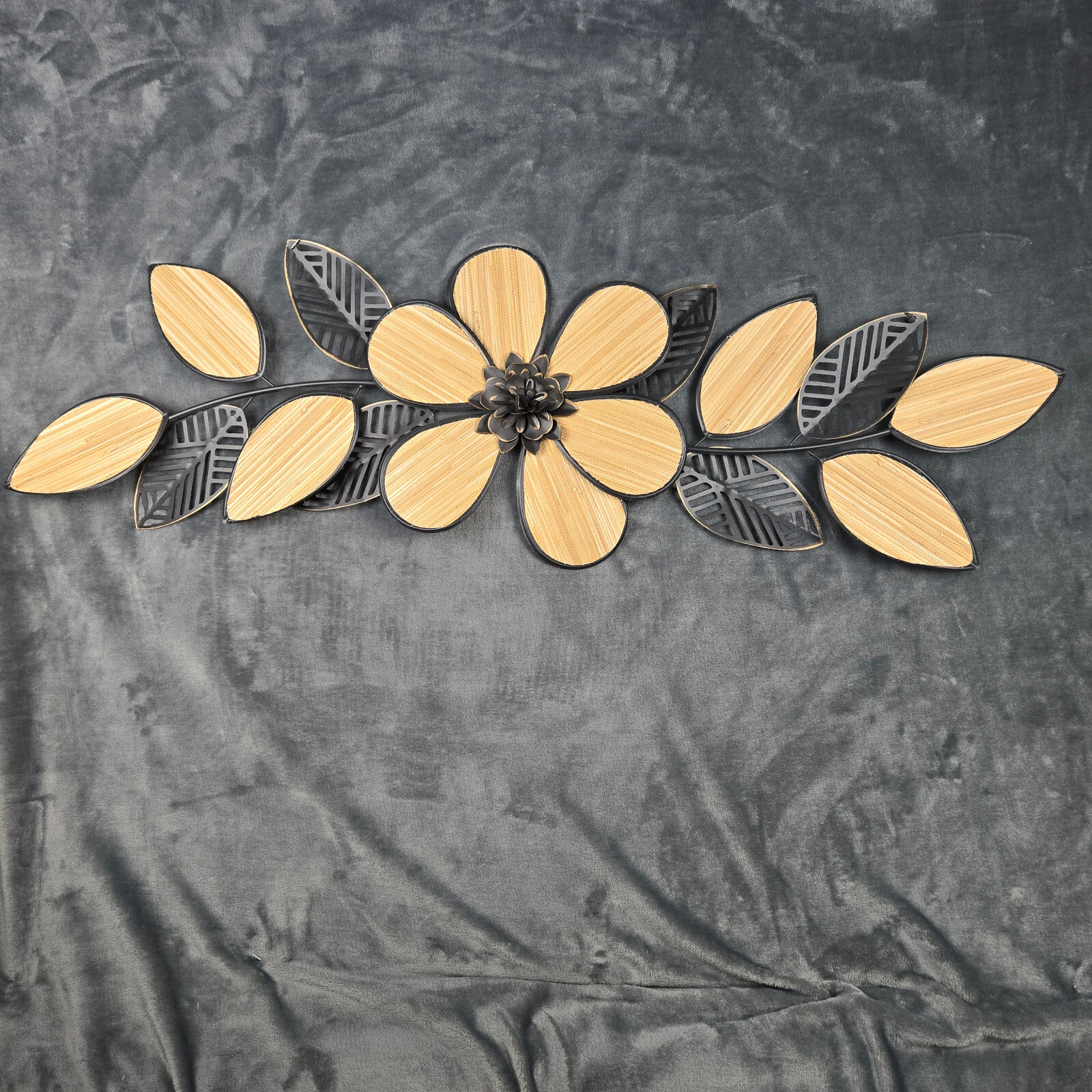 Old Time Pottery 41 ” X 12″ Wall Decor Flower and Leaves Mountain Wild Flower