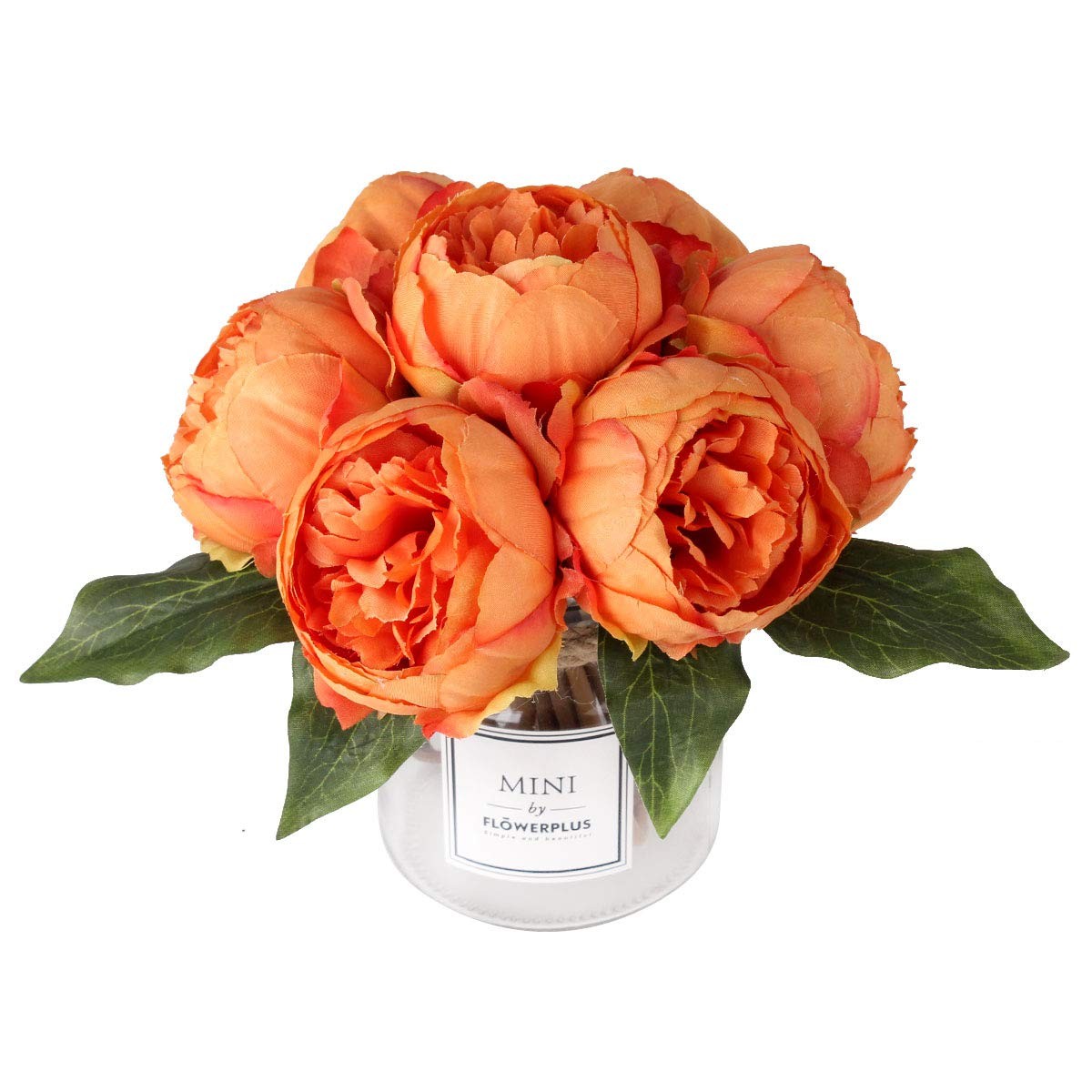 Louiesya Artificial Fake Flowers Peony 7 Flower Heads Silk Flower Arrangements W