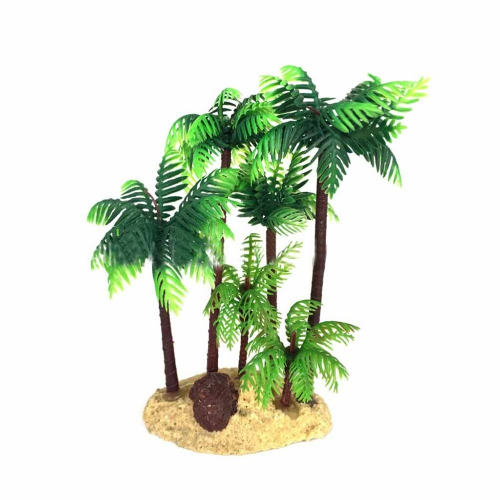 mini landscape decor miniture decoration 14cm Coconut Palm Tree Miniature Plant