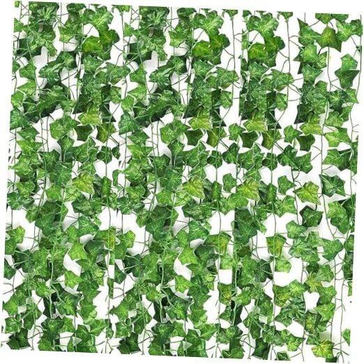 Artificial Ivy Garland, Fake Vines Green Leaves Fake Plants Hanging Vines 8