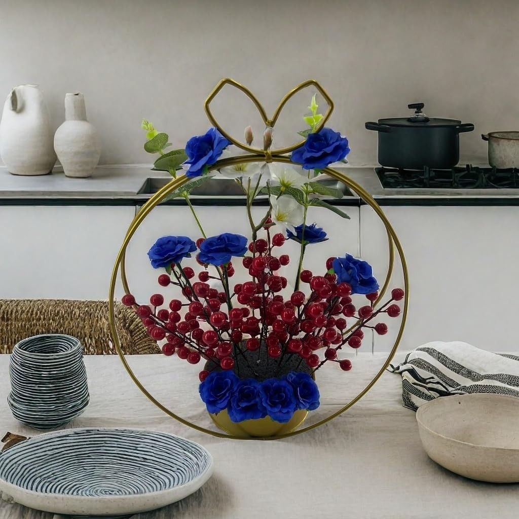 100 PCS Blue 1.9 Inch Mini Artificial Silk Rose Flower Heads Centerpieces