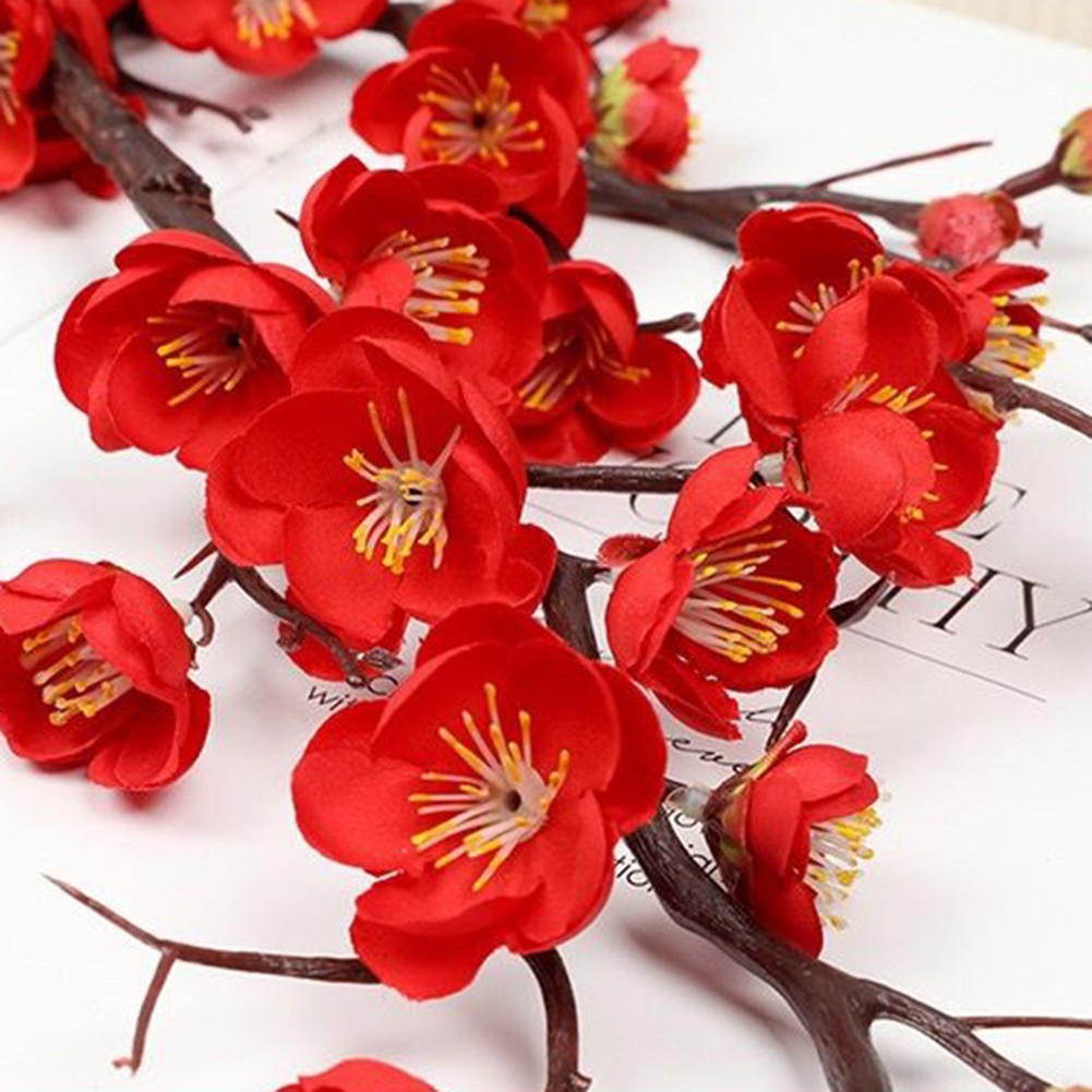 1Bunch Artificial Flower Simulated Wintersweet Flower Chinese Style Wedding Deco