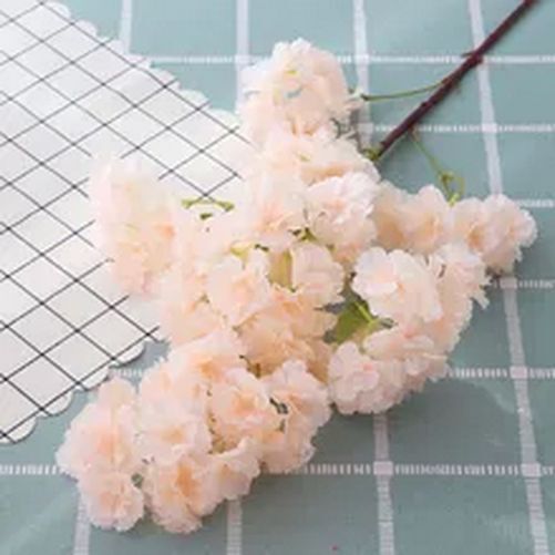 1/2/3pcs Artificial Cherry Blossom Flower For Wedding / Home / Office Decor NEW