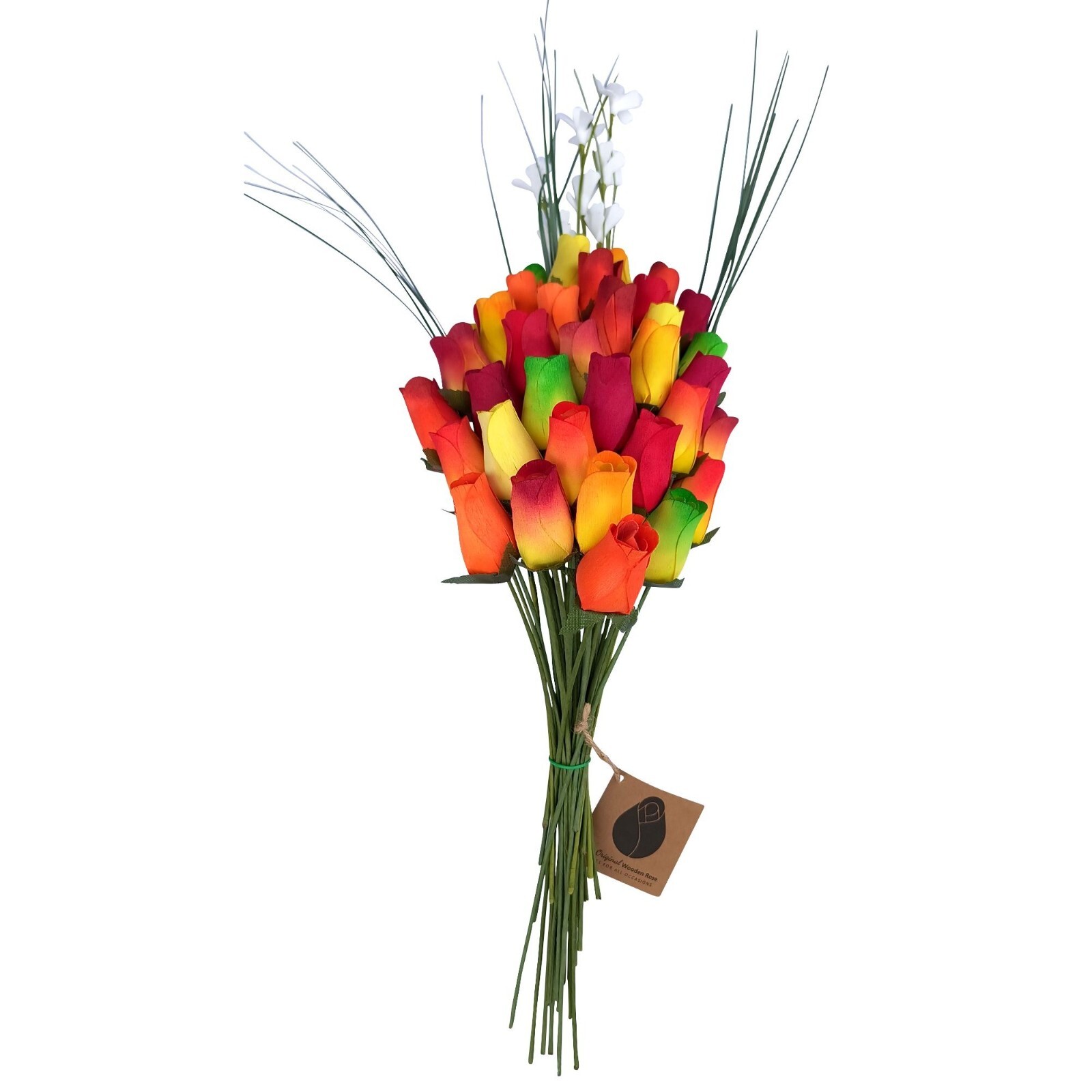 Fall Harvest Thanksgiving Flower Bouquet. The Original Wooden Rose 1, 2, 3 Dozen