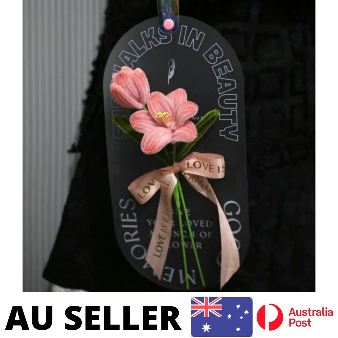 Pipe Cleaner Flowers Bouquet Handmade Twist Stick Bouquet Gift – AU Stock