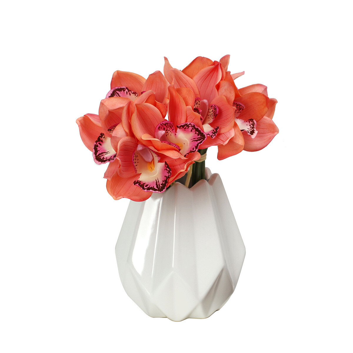1PC 4 Heads Artificial Flower Moth Orchid Butterfly Bouquet Wedding Home Decor