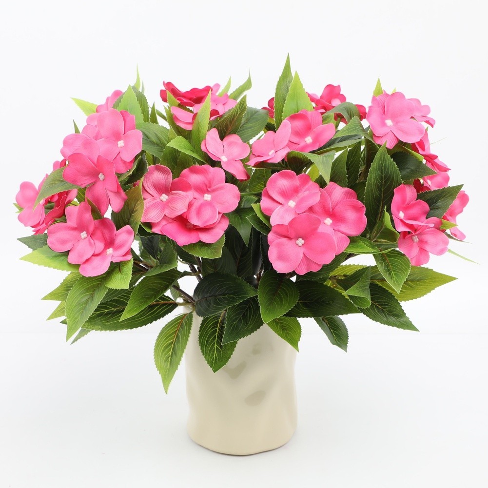 Artificial Silk Bouquet in White Pink Red Yellow Flower Red Purple 25x38cm Size
