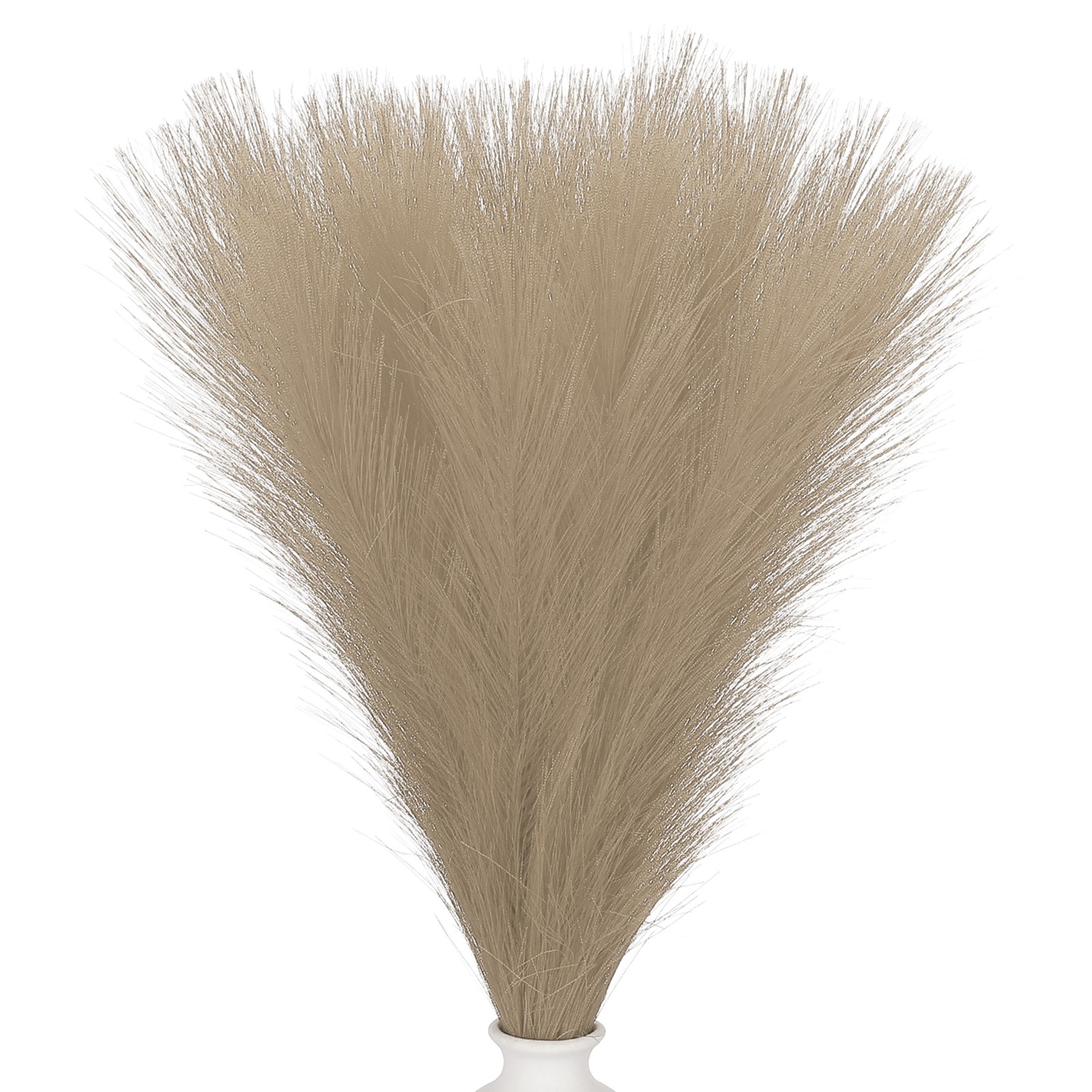 17.7in Pampas Grass Decor 30pcs Bulk Fluffy Faux Small Dried Pampas Grass Brown