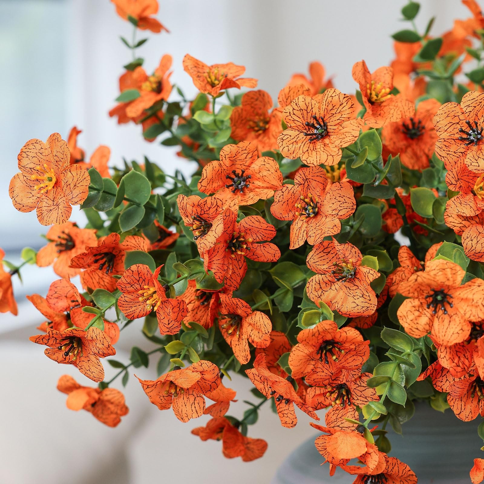 Artificial Flowers for Outdoors 20 Bundles Realistic Faux Silk Flower UV Resi…