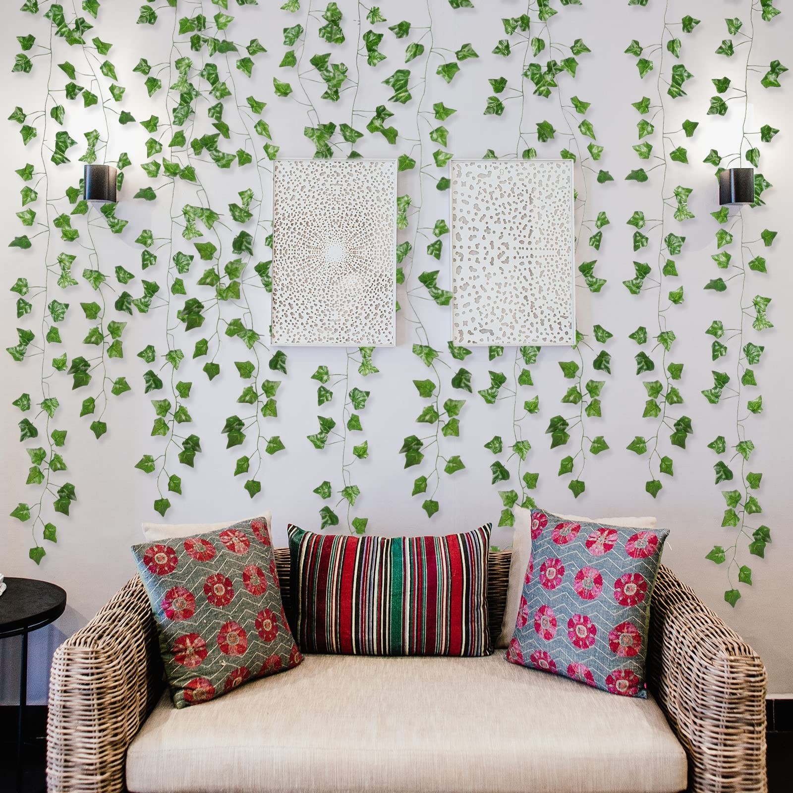 Fake Ivy Vines for Room Decor – Aesthetic Artificial Greenery Garlands 672FT 96P