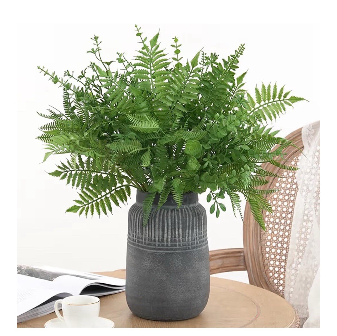 12 Pcs Mixed Eucalyptus Leaves StemsGreenery Stems Faux Greenery Branches wit…