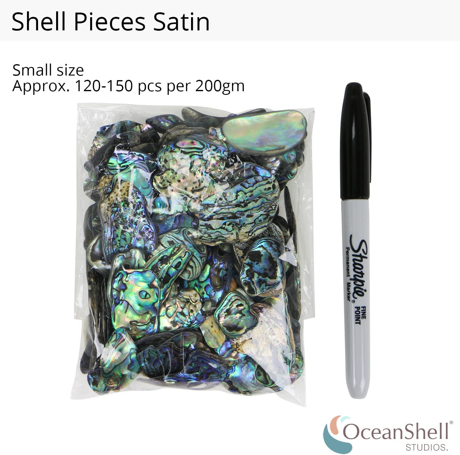 PAUA (Abalone) Shell Pieces Satin for Beach Theme Party, Wedding Decorations, DI