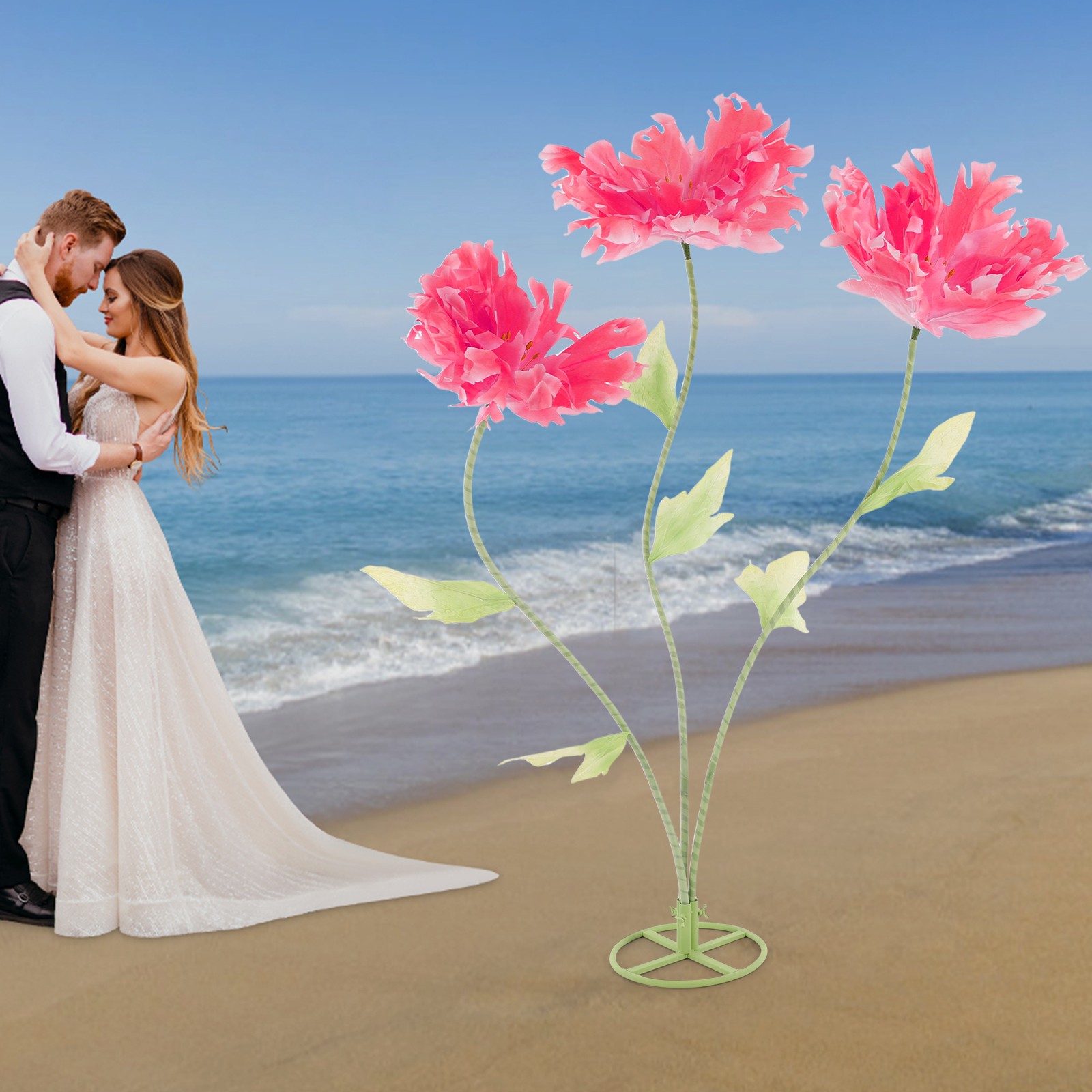 Giant Artificial Flowers Wedding Artificial Flower Decoration Stand Artificial