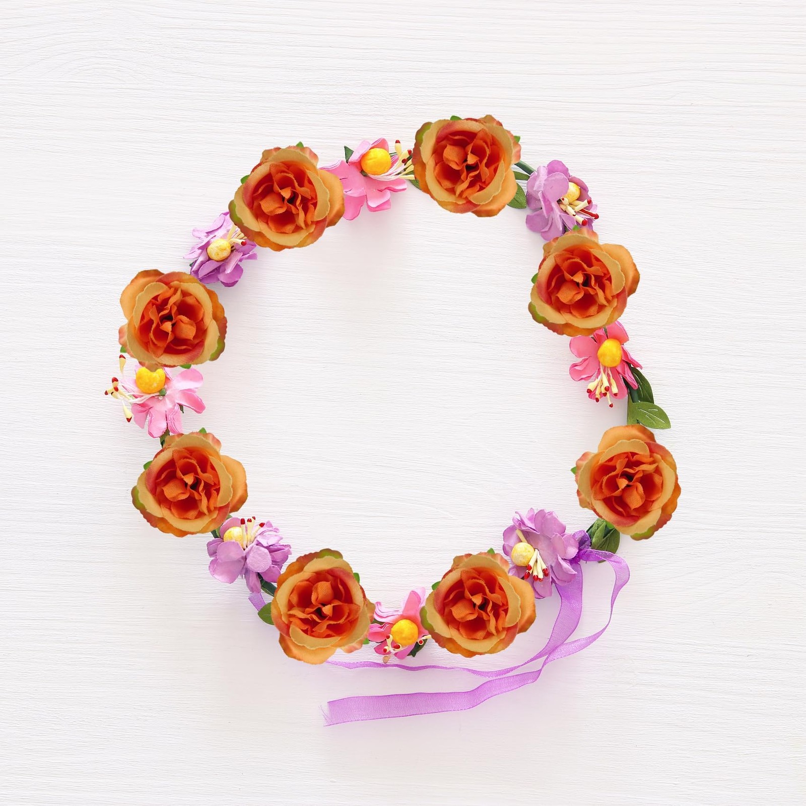 2.2”Artificial Satin Orange Rose Flower Heads,80Pcs Silk Sunset Red Rose Hea…