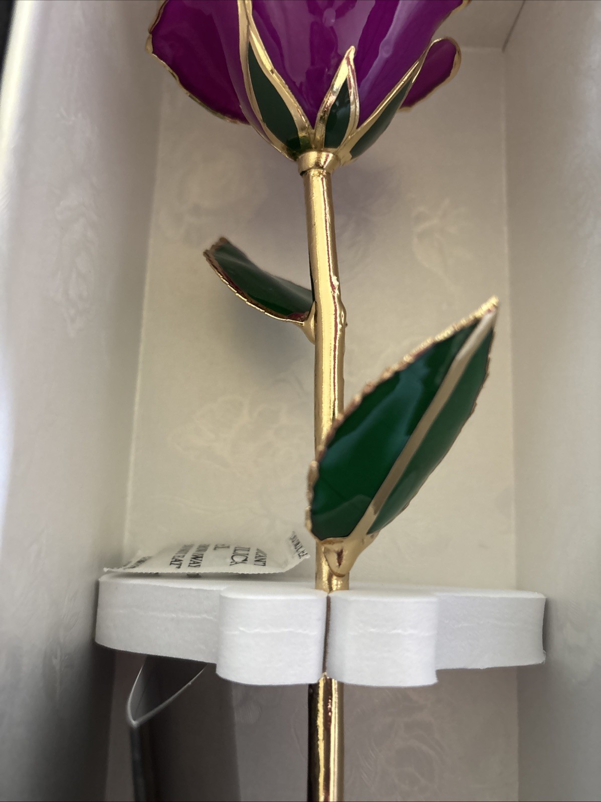 24k Gold Rose (purple) New Gift Boxed