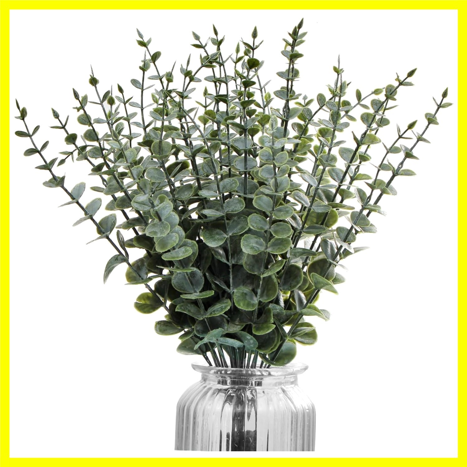 40pcs Artificial Eucalyptus Stems Fake Eucalyptus Leaves Greenery Stems for I…