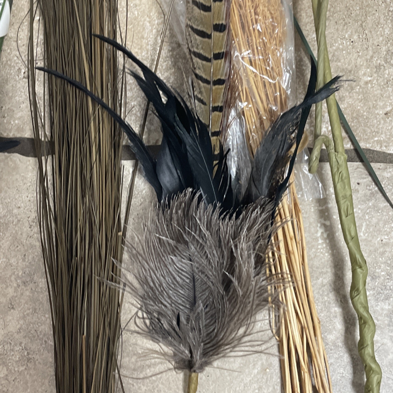 Artificial Silk Faux Flower Stems Bundle 8 Pieces Brown Animal Snake Skin Prints