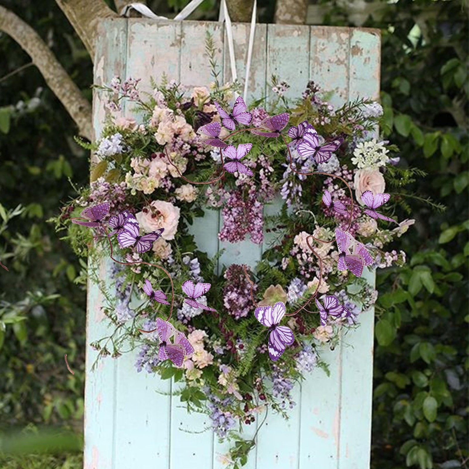 Artificial Butterfly Garland, Fake Butterfly Decorative Vines, DIY 3D Unique …