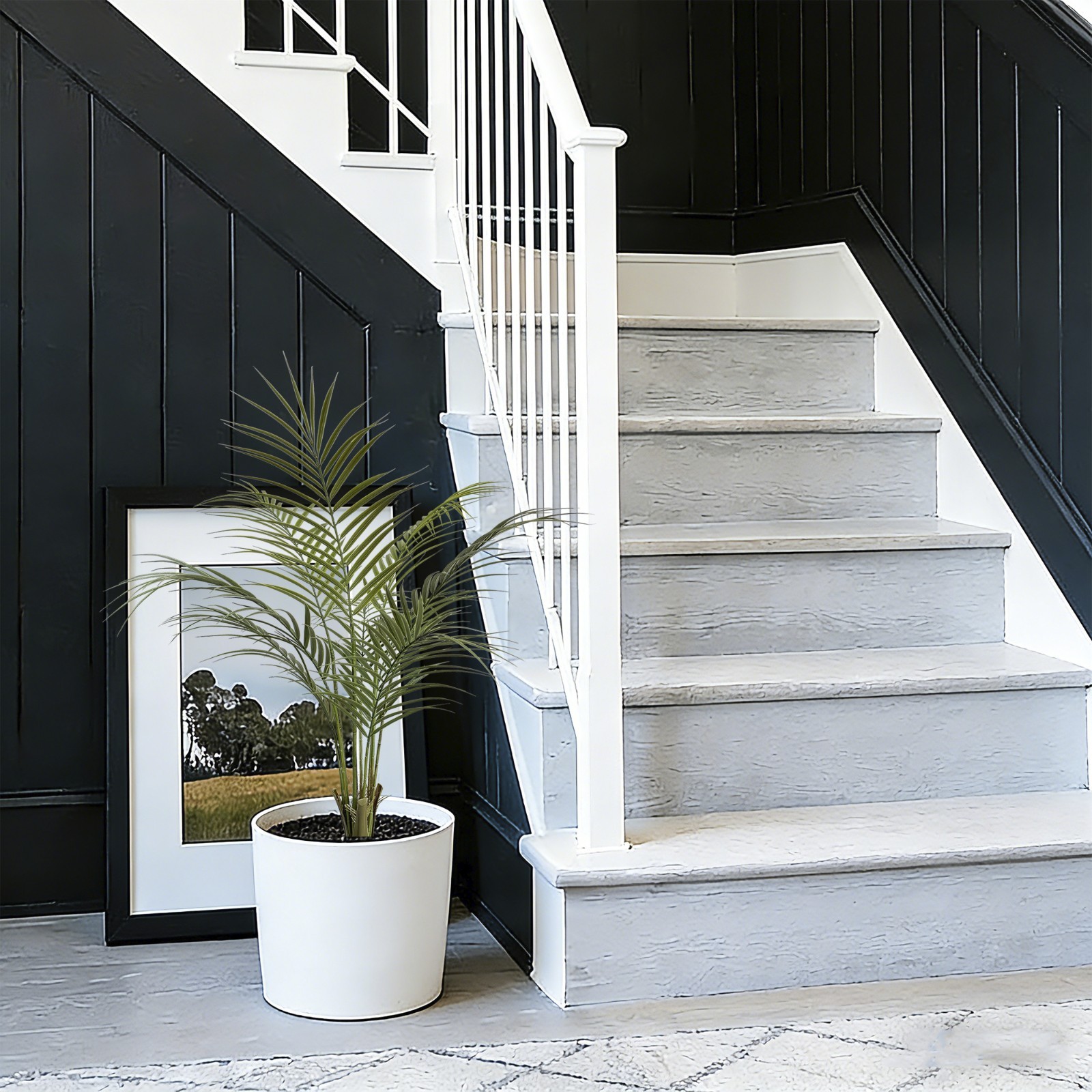 2 Pack 3FT Artificial Areca Palm, Faux Tropical Potted Indoor Home Patio Decor