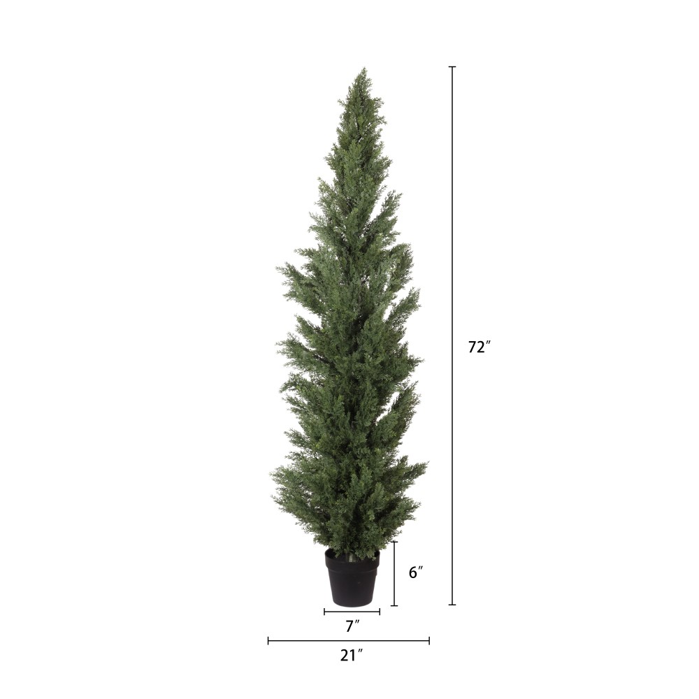 5FT artificial cypress tree realistic indoor and outdoor fake pruning plant