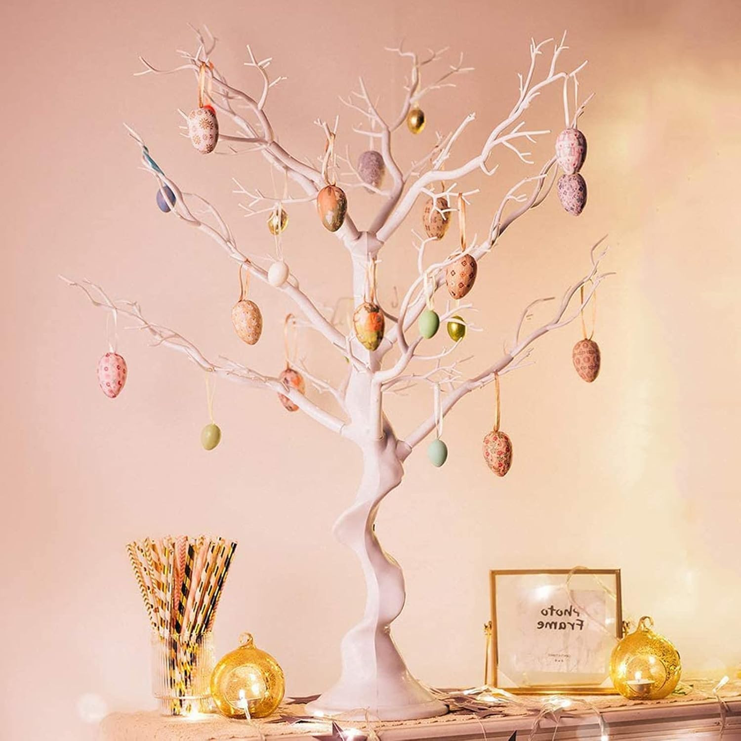 Tree Centerpieces for Weddings White 23In – Decorative Ornament Display Tree Fo