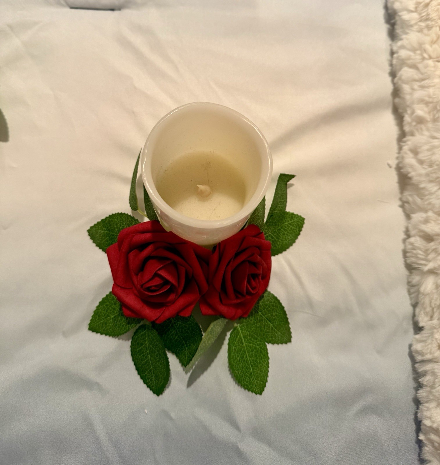 AmyHomie Artificial Real Looking Dark Red Roses For DYI/Wedding Used One Time
