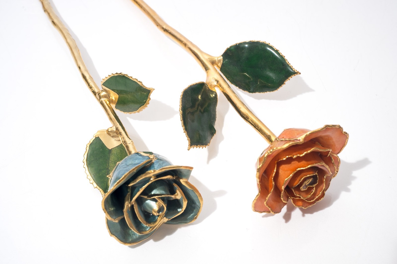 Gold Tipped Real Roses, Gift For Her