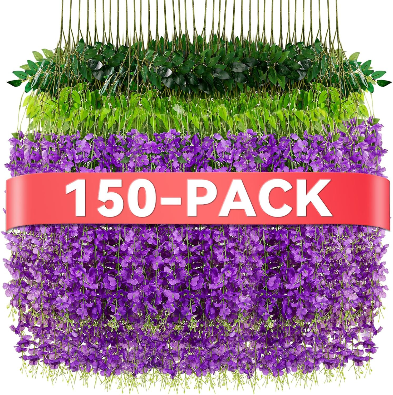 Wisteria Hanging Flowers,Fake Hanging Flowers,Wisteria Artificiales Garland for