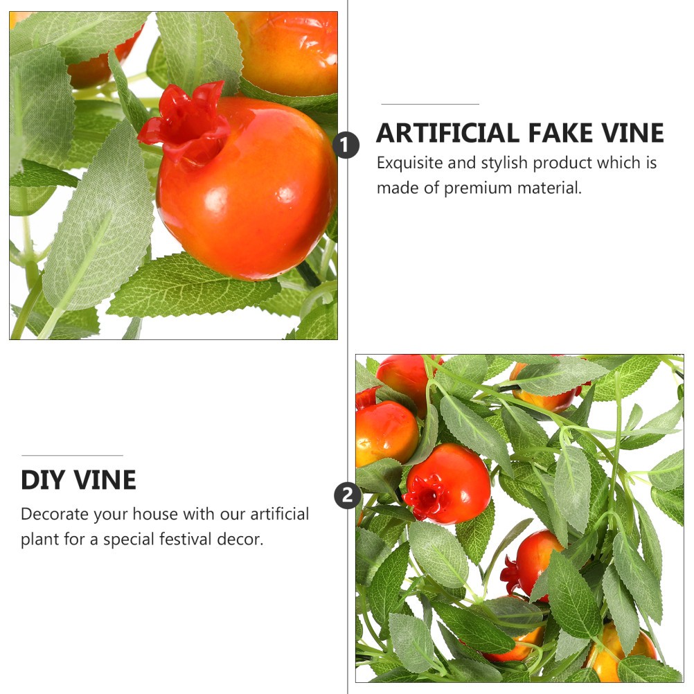 1Pcs Reusable Artificial Silk Stone Vine Suitable for Shelf and Door Decor