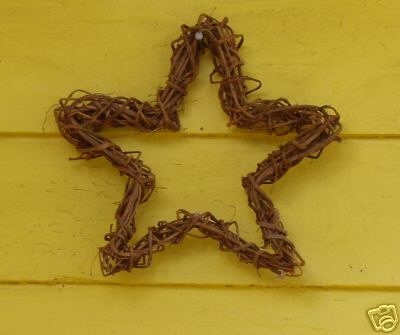 All natural, handmade star wreath, 8-9″