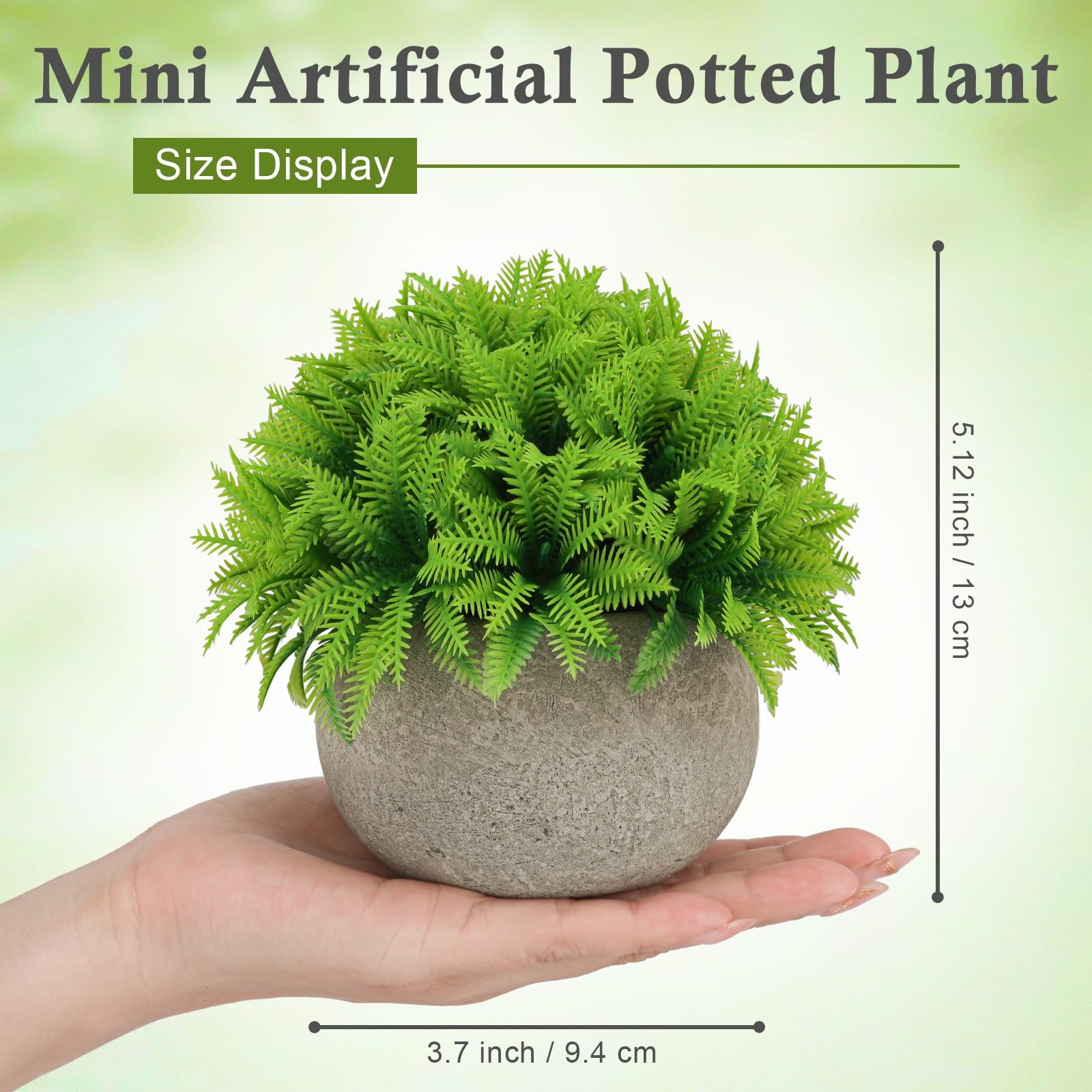 Mini Potted Boxwood Topiary Plant Small Artificial Fake Plant Indoor for Home…