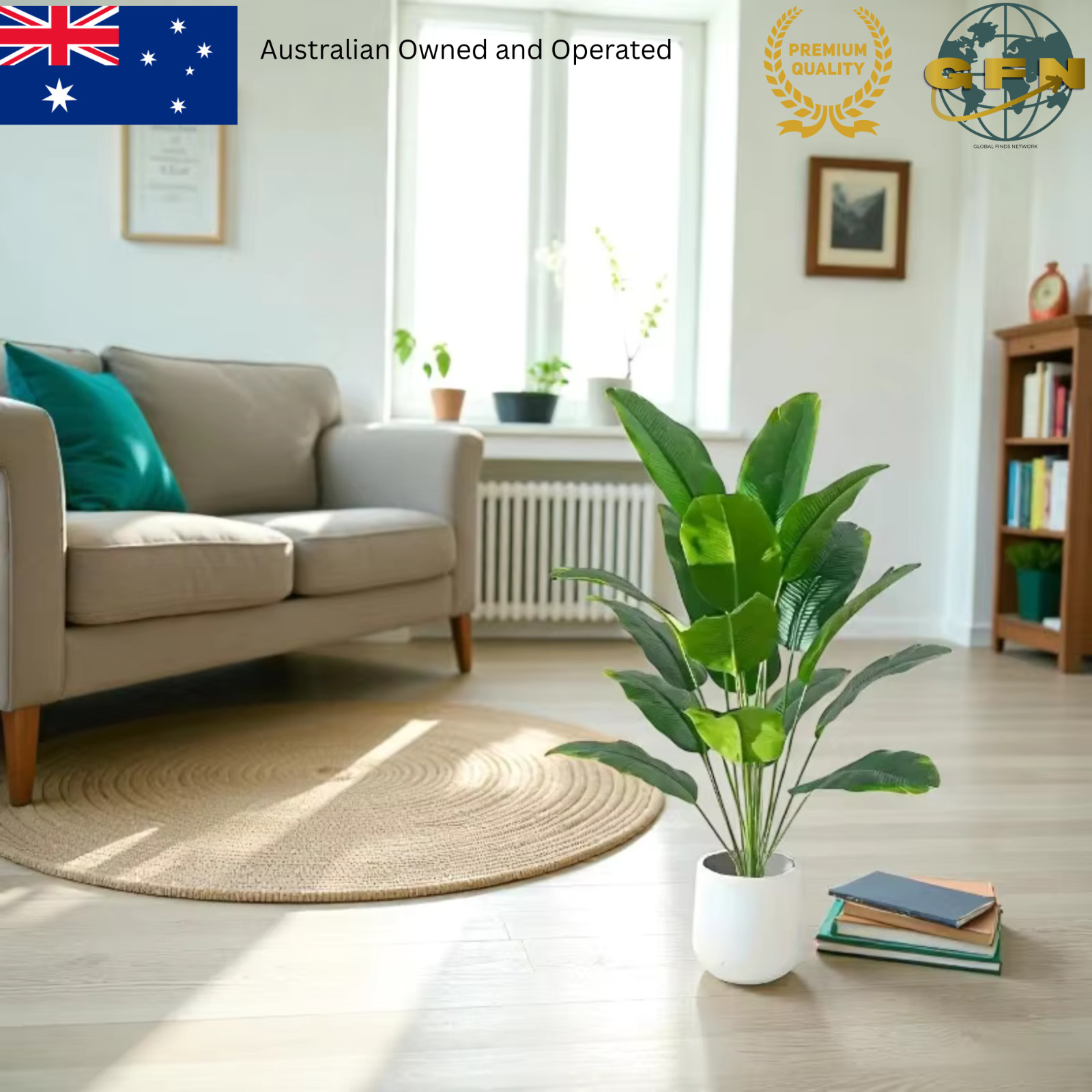 Artificial Palm Tree Plant Large Tropical Monstera Banana Leaves Faux Home Decor