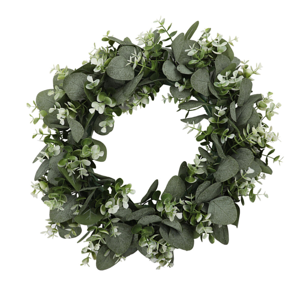 1PC Spring Wreaths for Front Door Outside Clearance Eucalyptus Wreath 17 Inch