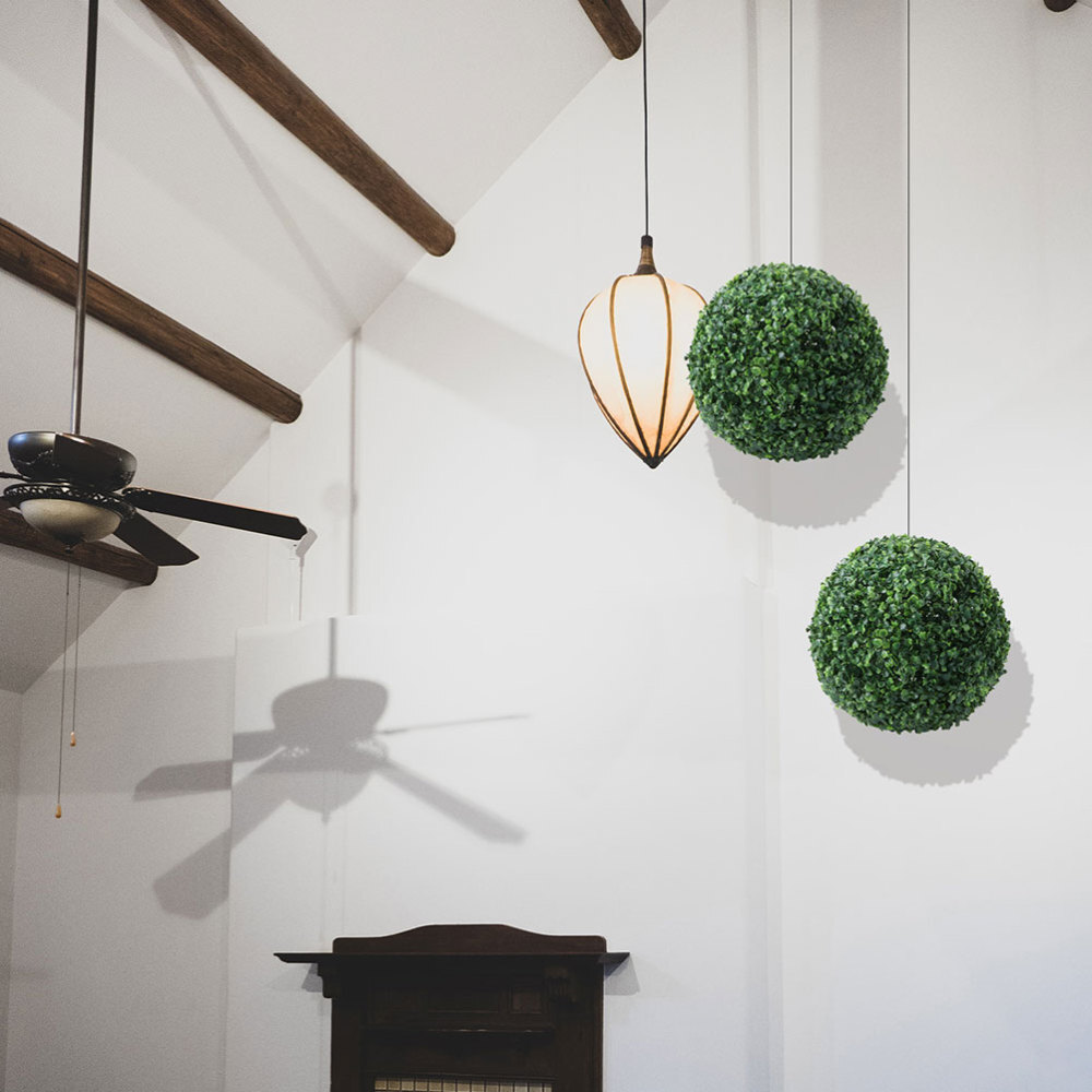 5PCS Simulation Plant Topiary Balls Decorative Ceiling Ornament Fake Plant Balls