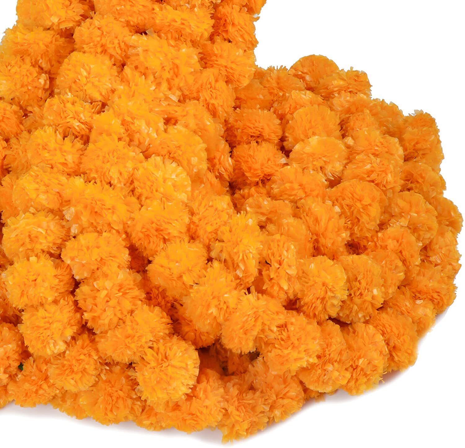 Wholesale Lot Artificial Marigold Flowers Garlands Christmas Wedding Decoration